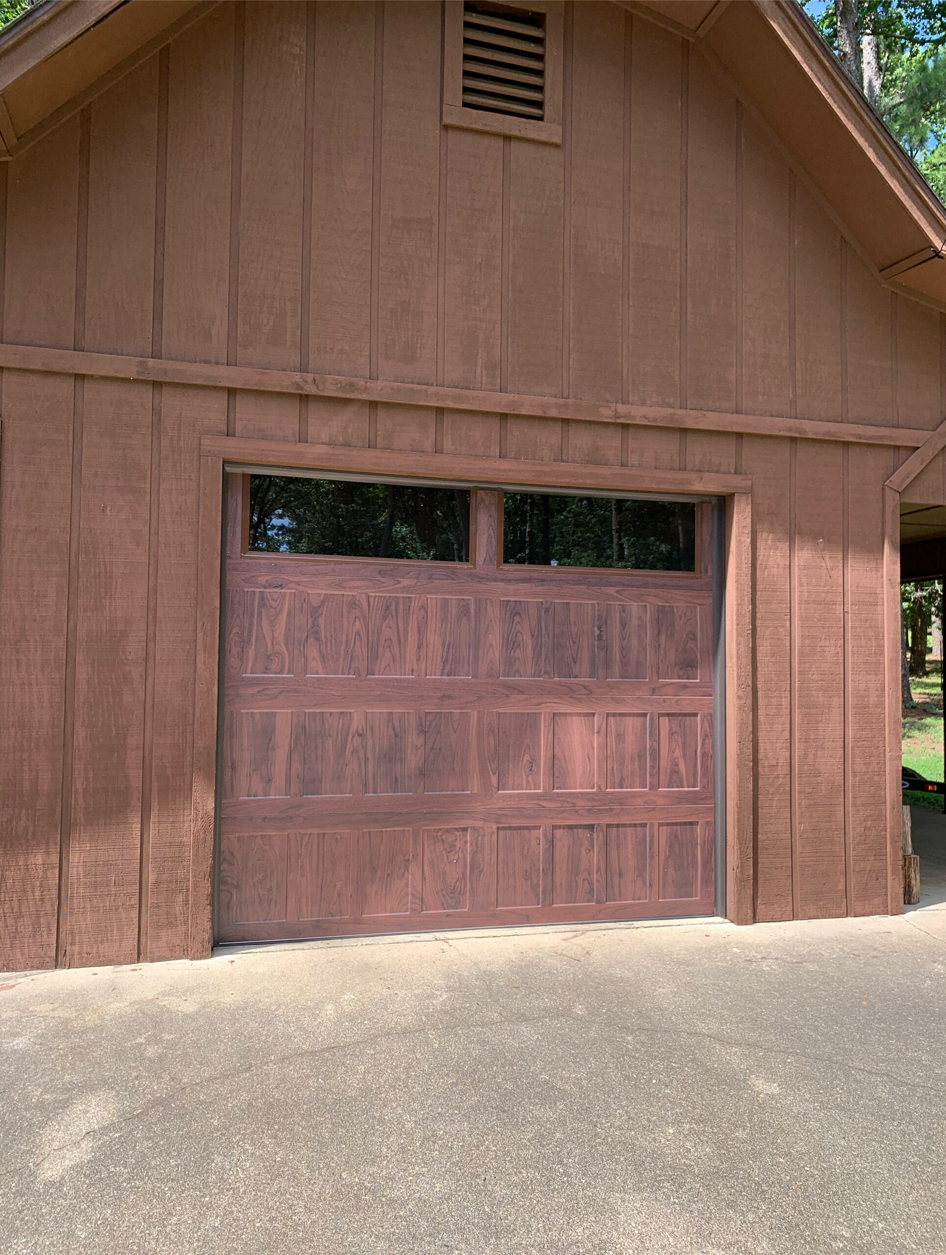 Technician installing LiftMaster opener in Longview